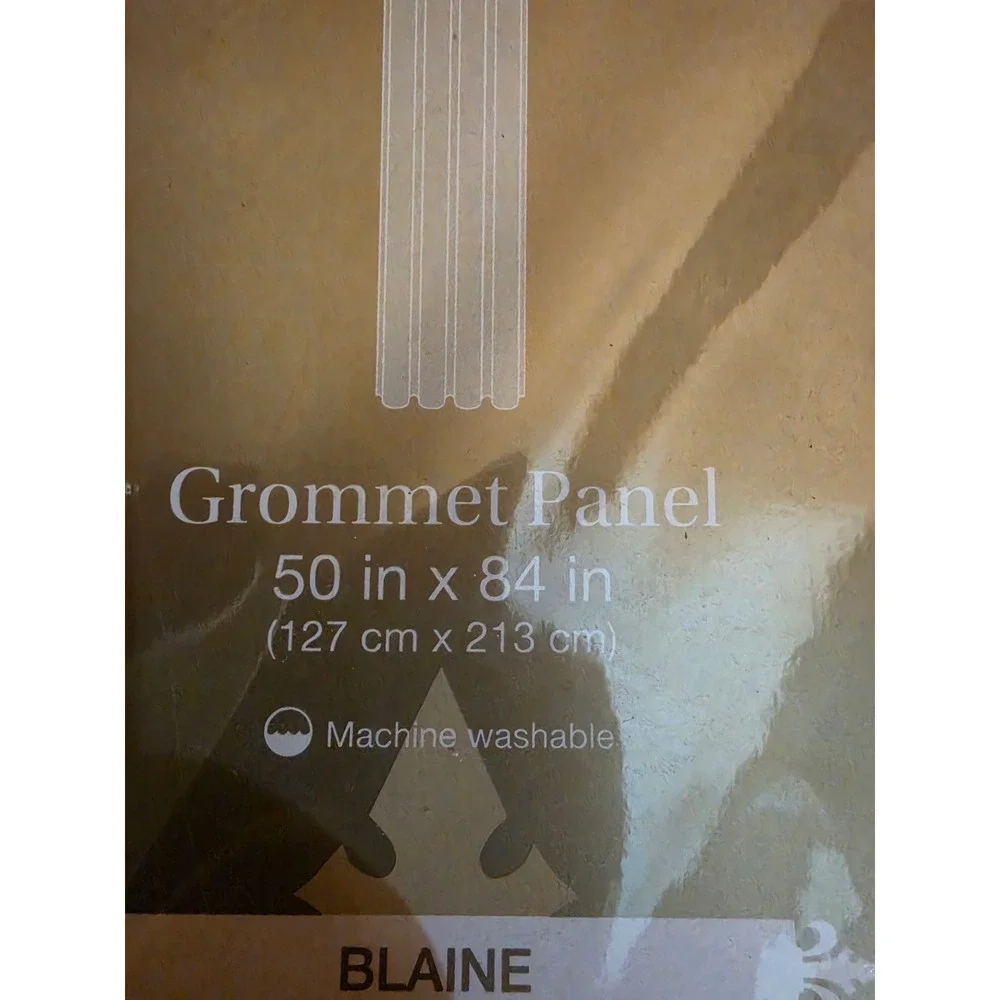 Royal Velvet Blaine Blackout Grommet Curtain Panel 50x84 Paisley Tan Brown Rust